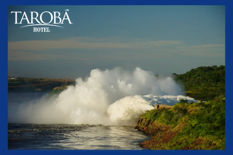 Água em grande quantidade na Itaipu. Você conhece a Usina Hidrelétrica Itaipu de Foz do Iguaçu?